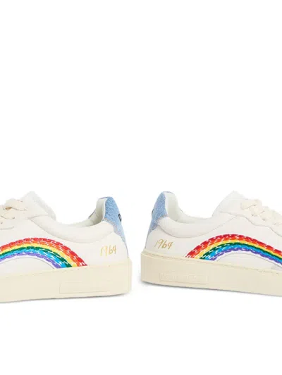 Dsquared2 Rainbow Rider Sneakers In Multi