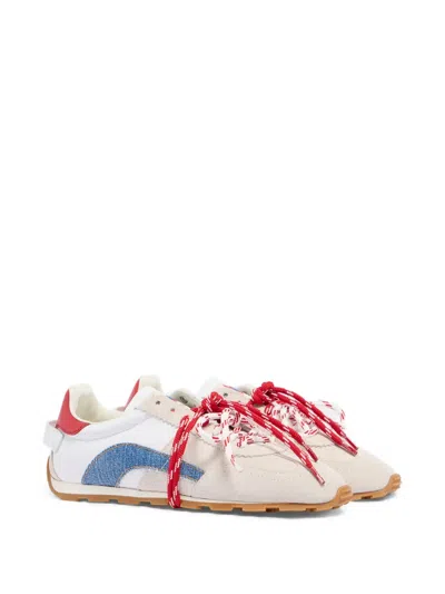 Dsquared2 Maple Leaf Lace Up Sneakers In Multi