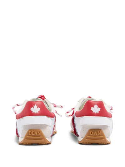 Dsquared2 Maple Leaf Lace Up Sneakers In Multi