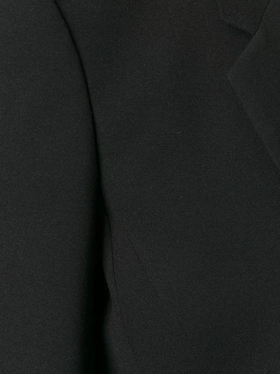 Shop Rick Owens Cropped Structured Blazer In Black