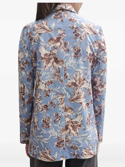 Liu •jo Floral Single-breasted Jacket In Multi
