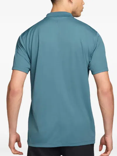 Nike Victory Solid Collared Polo Shirt In Blue