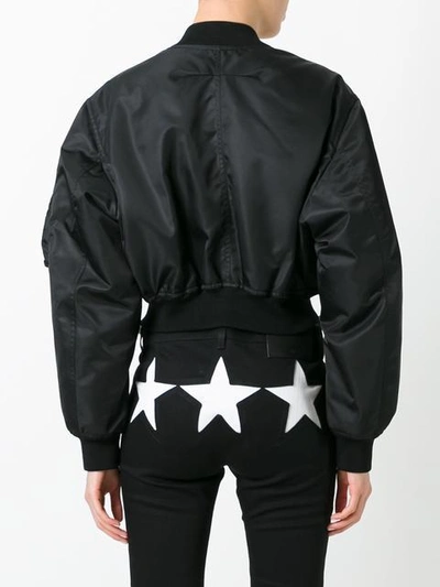 Shop Givenchy Cropped Bomber Jacket
