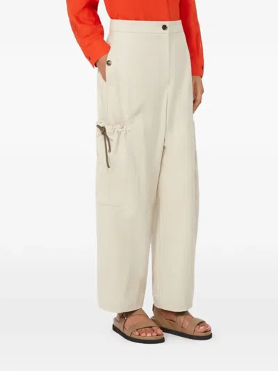 Max Mara Drawstring Pocket Trousers In Multi