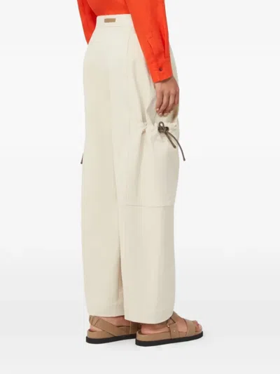 Max Mara Drawstring Pocket Trousers In Multi
