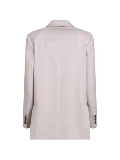 Max Mara Double-breasted Blazer In Pink