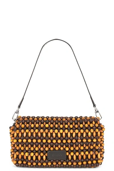 Staud Womens Multi Wood Beads Timmy Beaded Shoulder Bag In Multi