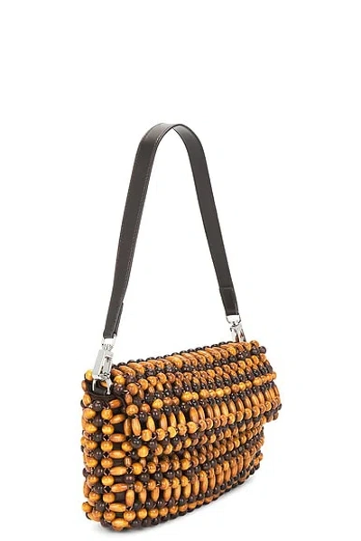 Staud Womens Multi Wood Beads Timmy Beaded Shoulder Bag In Multi
