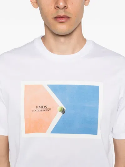 P.m.d.s Point Graphic T-shirt In White