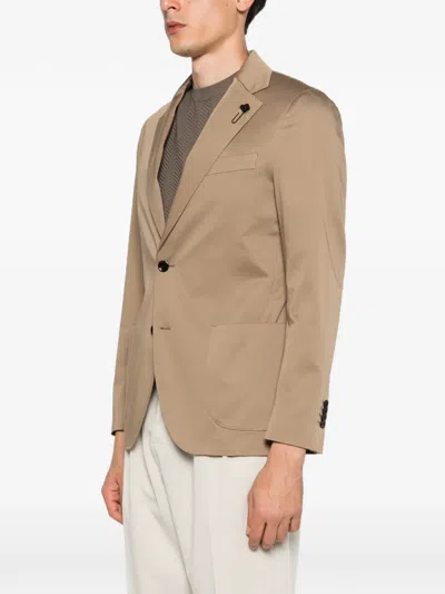 Lardini Button-up Blazer In Multi