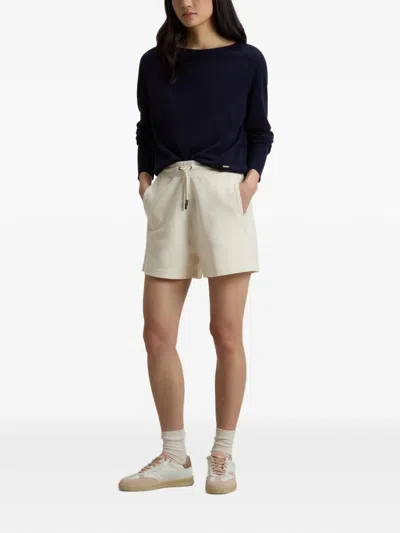 Woolrich Interlock Drawstring-elasticated Shorts In Neutral