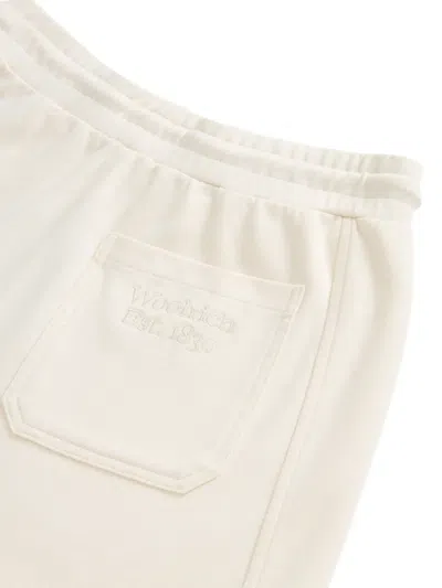 Woolrich Interlock Drawstring-elasticated Shorts In Neutral