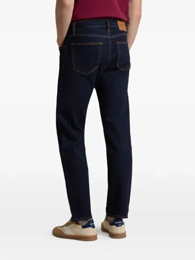 Woolrich Five-pocket Jeans In Blue