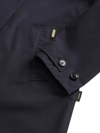 Woolrich Raglan-sleeves Coat In Blue