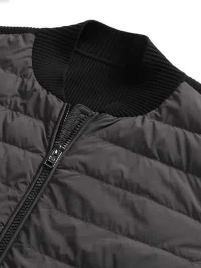 Woolrich Hybrid Quilted Bomber Jacket In Multi