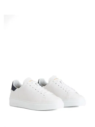 Woolrich White Leather Sneakers In White