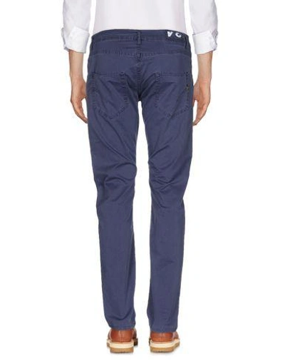 Shop Dondup Casual Pants In Slate Blue