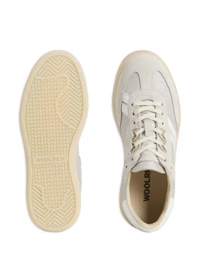 Woolrich Doubleu Suede-details Sneakers In Multi