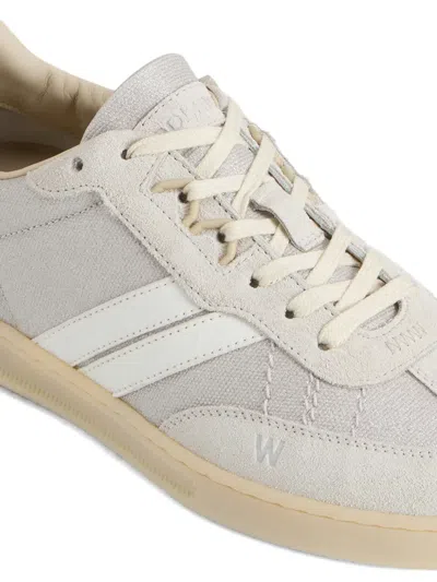 Woolrich Doubleu Suede-details Sneakers In Multi