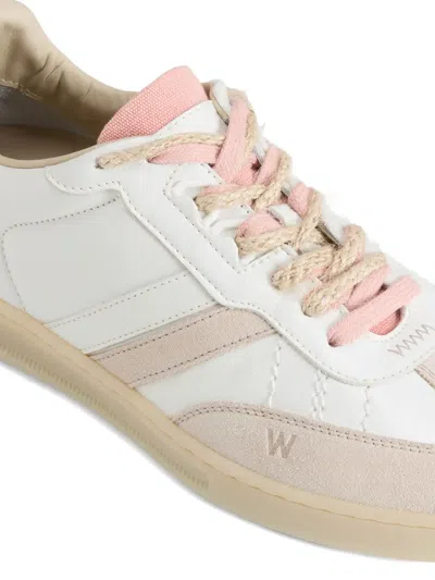 Woolrich Doubleu Crackle-effect Sneakers In Multi