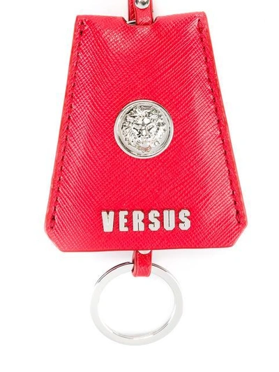 Versus Logo Tag Keyring - Red In Red