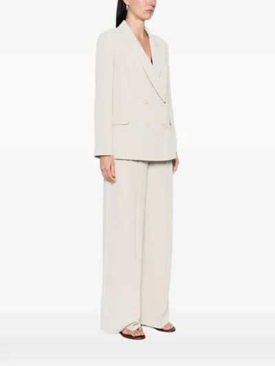 Pennyblack Double-breasted Polyester Blazer In Neutral