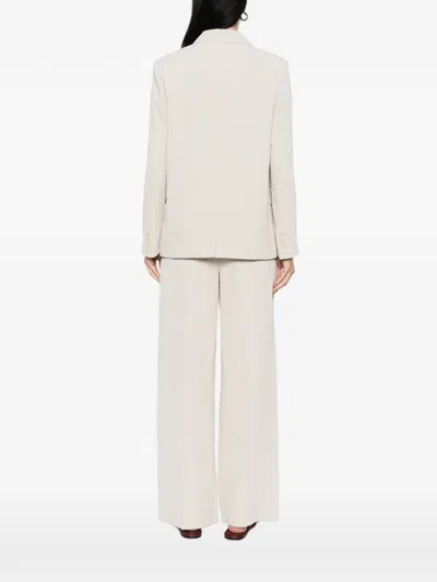Pennyblack Double-breasted Polyester Blazer In Neutral