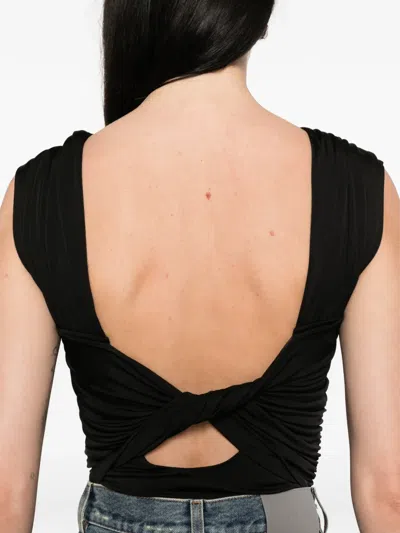Ganni Backless Bodysuit In Black