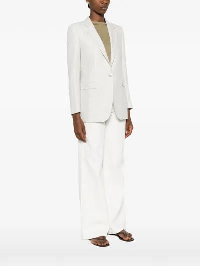 Tagliatore Adrianne Button Jacket In White