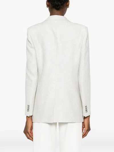 Tagliatore Adrianne Button Jacket In White