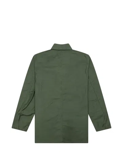 Needles Embroidered Overshirt In Green