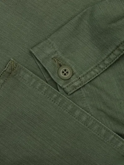Needles Embroidered Overshirt In Green