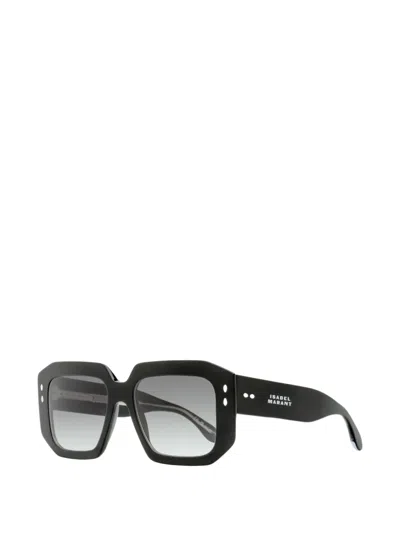Isabel Marant Eyewear Lizzy Rectangular-frame Sunglasses In Metallic