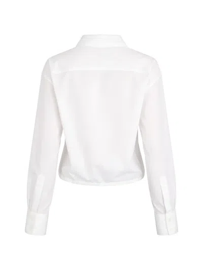 Sosue Drawstring Blouse In White