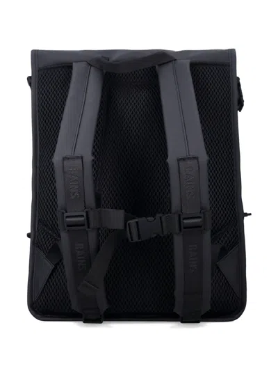 Rains Trail Mountaineer Rolltop Front-pocket Backpack In Black