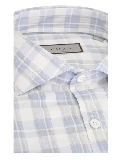 Canali Checked Shirt In Multi