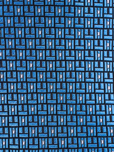 Zegna Patterned Tie In Metallic