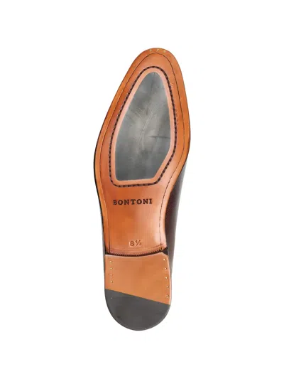 Bontoni Leather Loafers In Brown