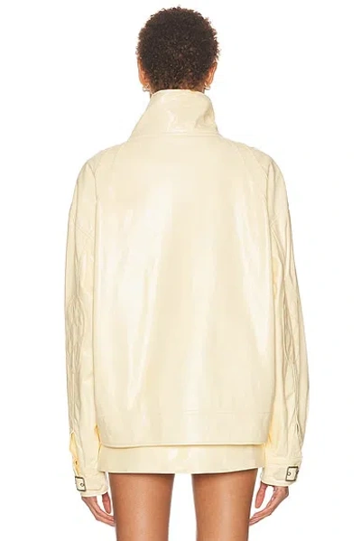 Mimchik Buckle Aviator Jacket In Neutral