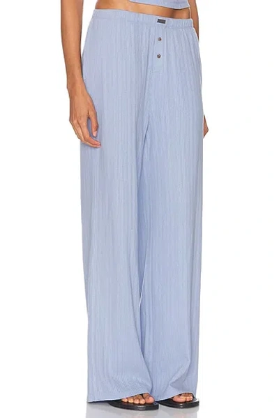 Lunya Pointelle Wide Leg Pajama Pants In White