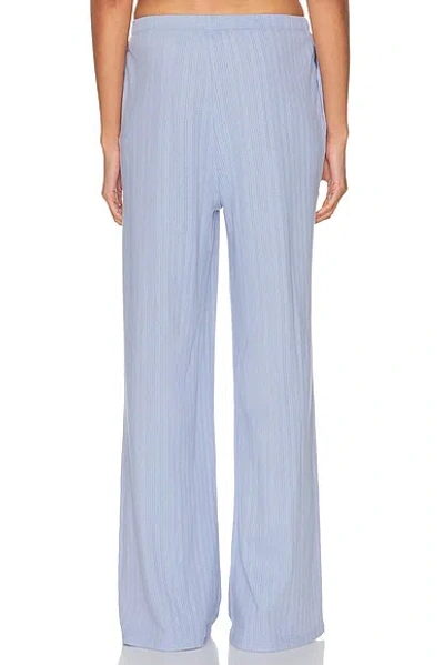 Lunya Pointelle Wide Leg Pajama Pants In White