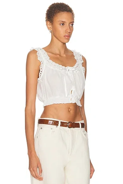 Loveshackfancy Lupo Top In White