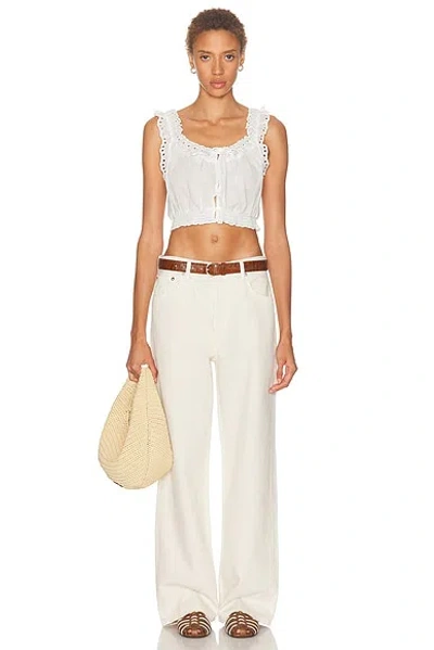 Loveshackfancy Lupo Top In White