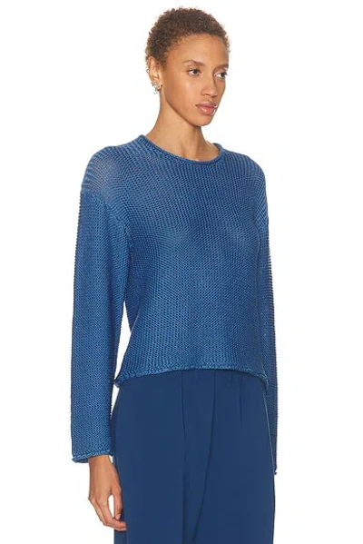 Leset Ben Crew Pullover Sweater In Blue