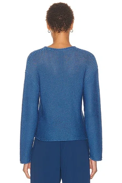 Leset Ben Crew Pullover Sweater In Blue