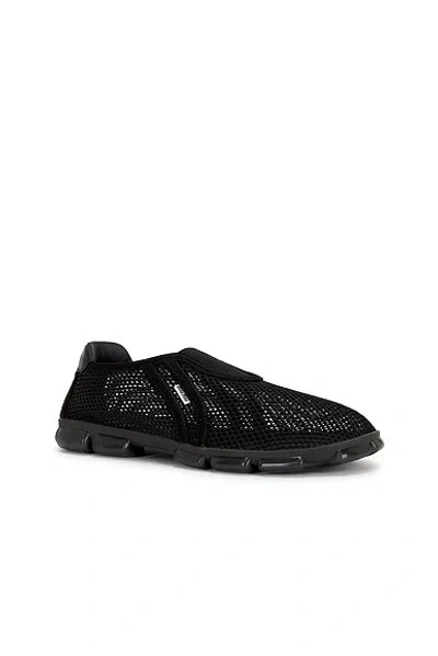 Miu Miu Rete Tech Sneaker In Black