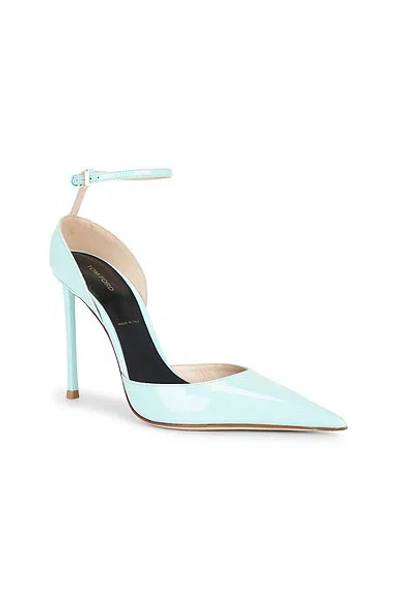 Tom Ford Ankle Strap Pump In Blue