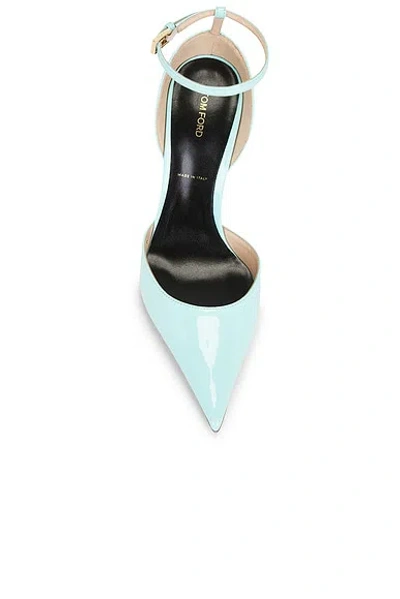 Tom Ford Ankle Strap Pump In Blue