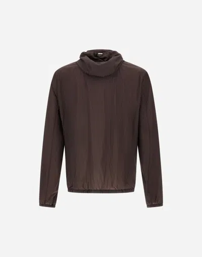 Herno Jacket In Micro Ripstop Nylon In Brown