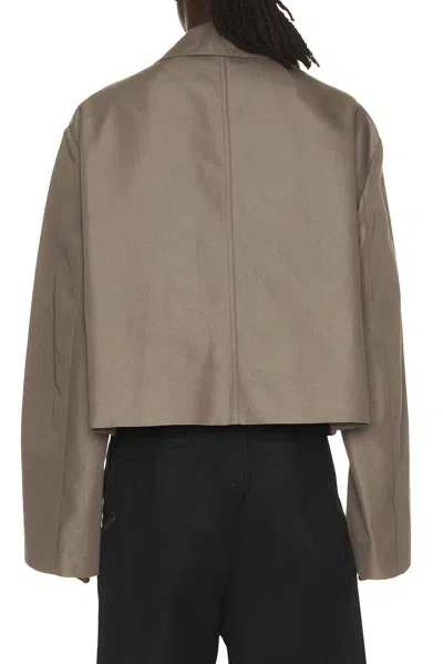 Rick Owens Heizer Mac Jacket In Brown